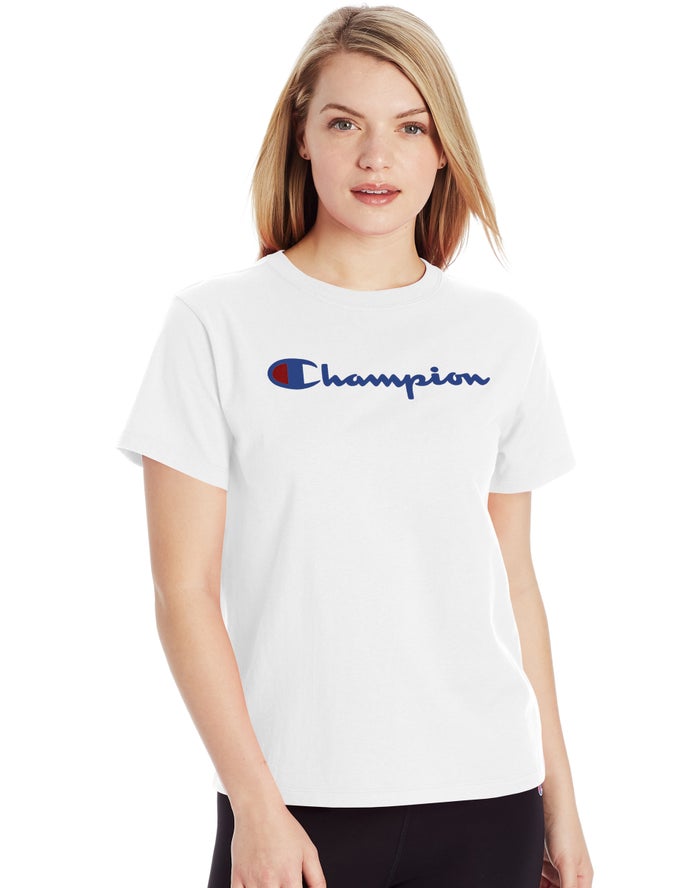 Champion Classic Kadın Tişört Beyaz ( JWTEBI847 )